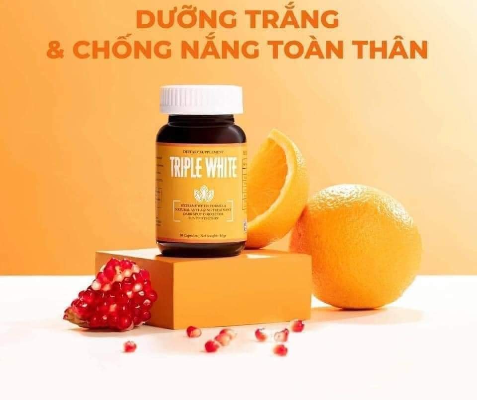 Review viên uống chống nắng trắng da Triple White sau 1 liệu trình